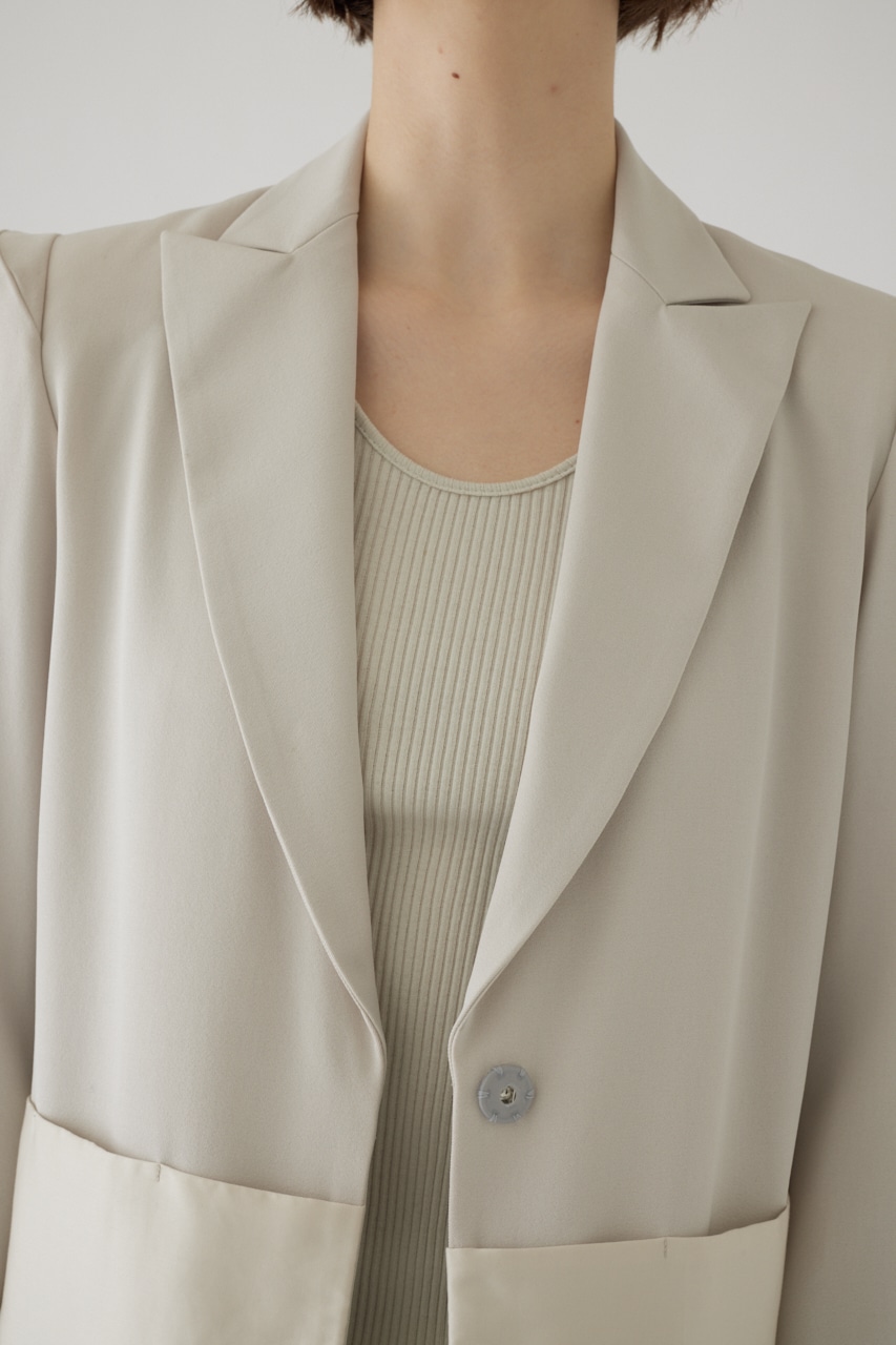 Fashionable tailored JK L/GRY FREE