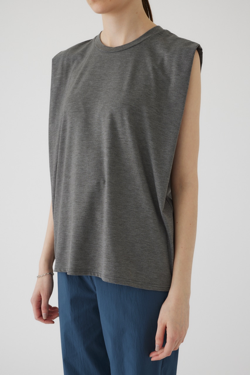 Smooth texture square tops T.GRY FREE