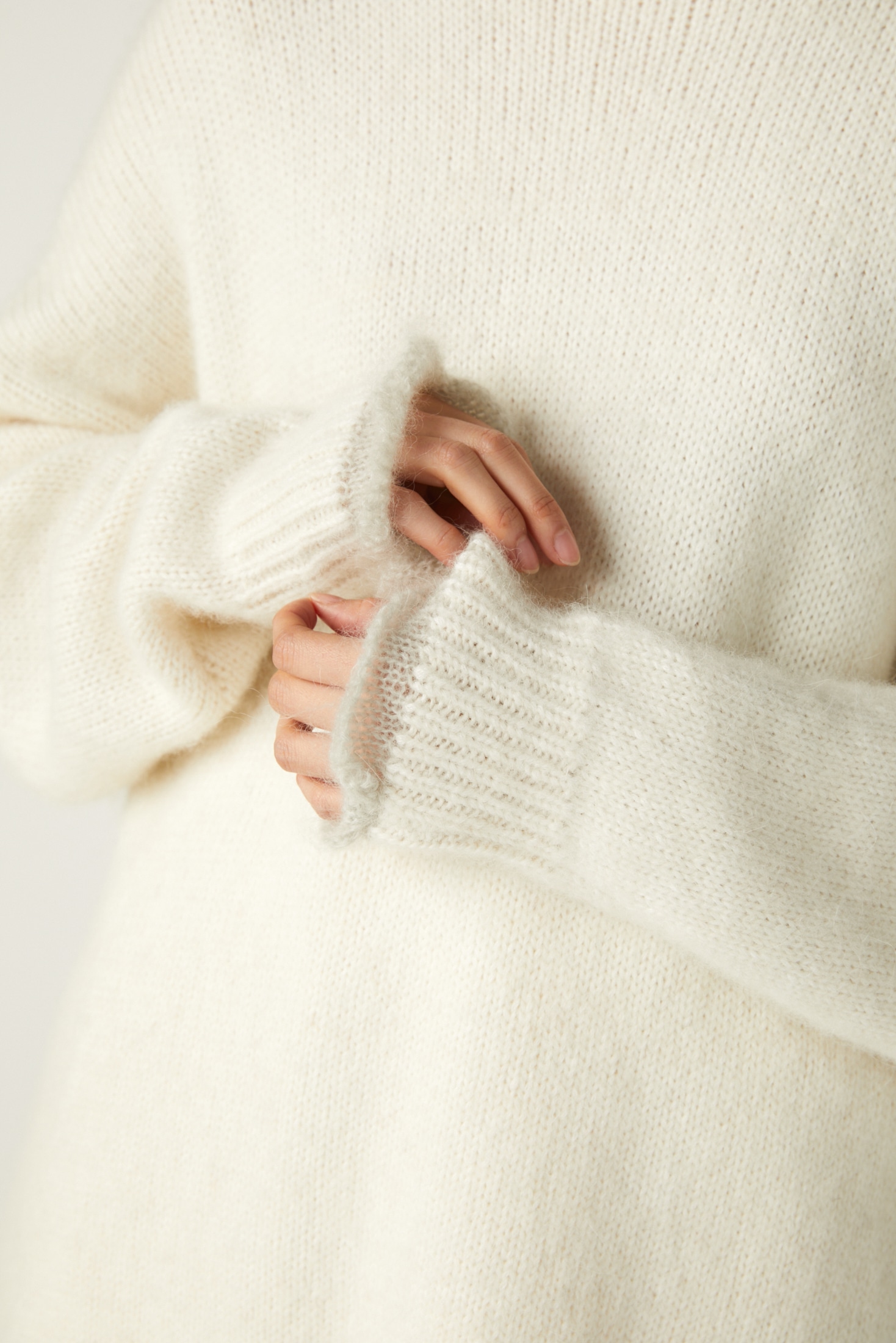 knit｜M｜WHT｜knit wear｜någonstans official online store | ナゴ 