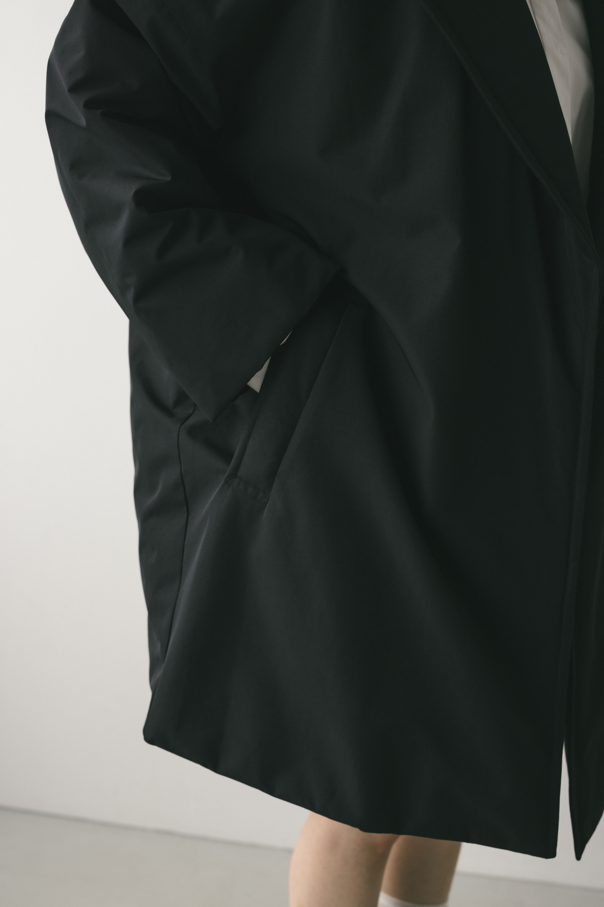 パッファーテーラーコート BLK FREE