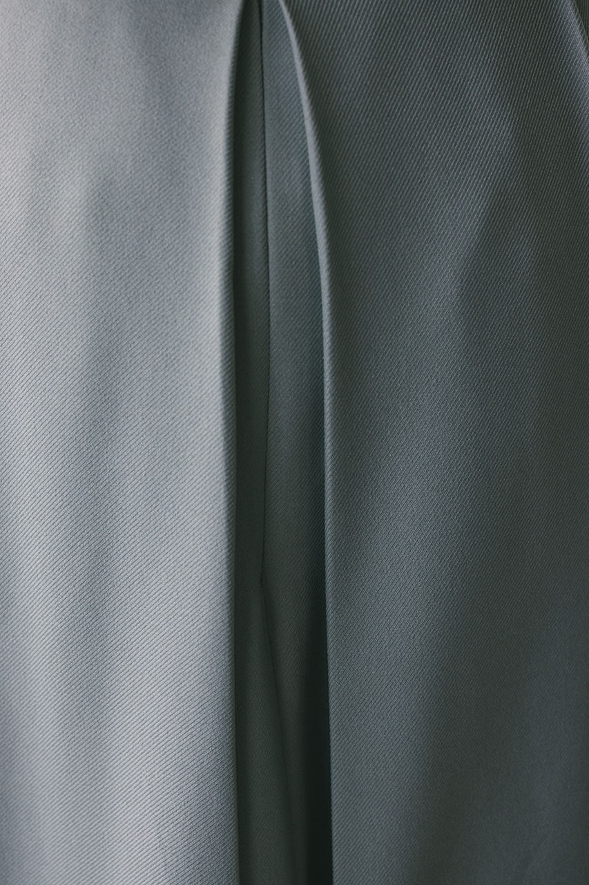 ボックスプリーツスカート SAX S