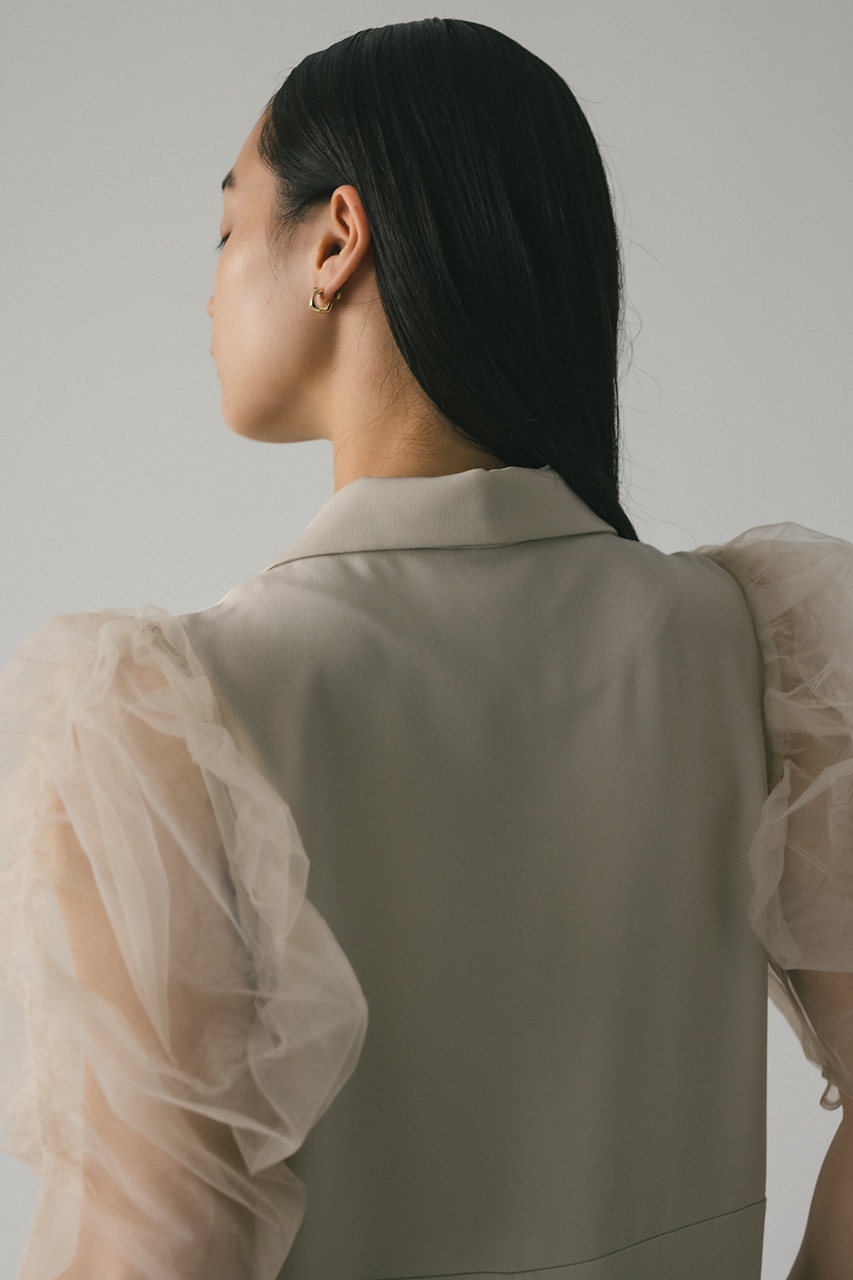 コンビネーションテーラーワンピース L/BEG M