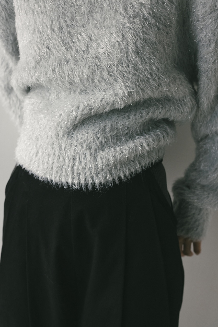 グロスシャギーフォルムニット SLV FREE