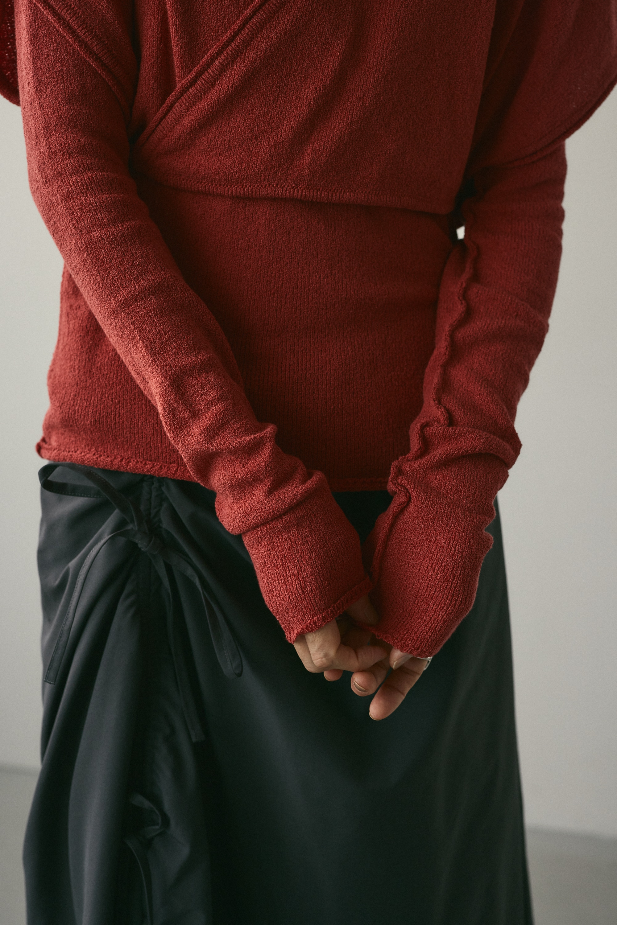 カシュクールベストセットニット ORG FREE