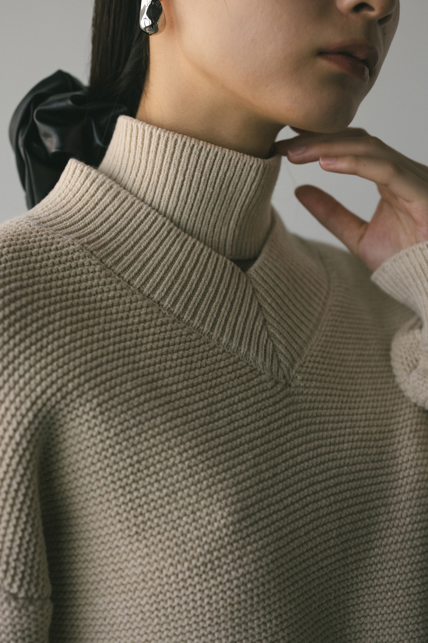 STYLEMIXER | チョーカーネックVニット (ニット ) |SHEL'TTER