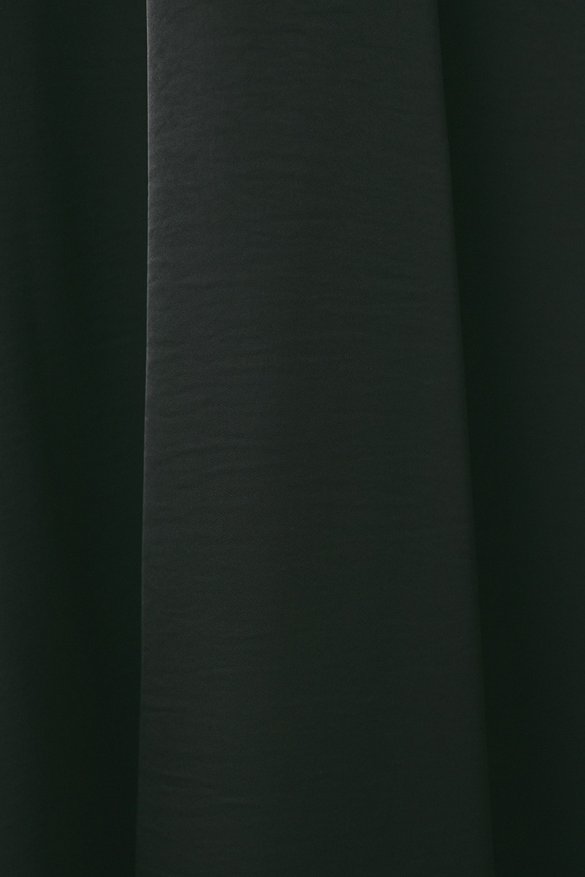 サテンマキシスカート BLK S