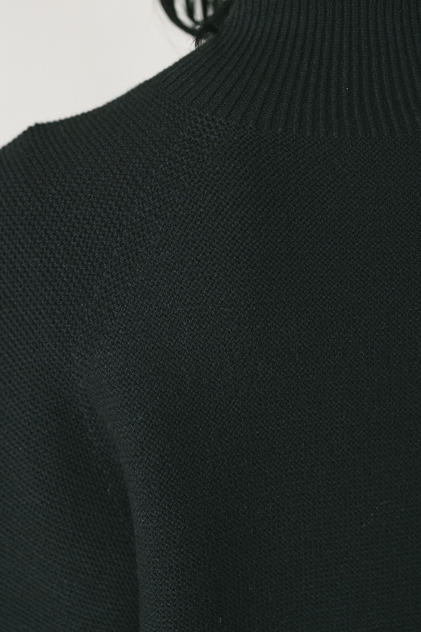 シームレスフォルムニットトップ BLK FREE