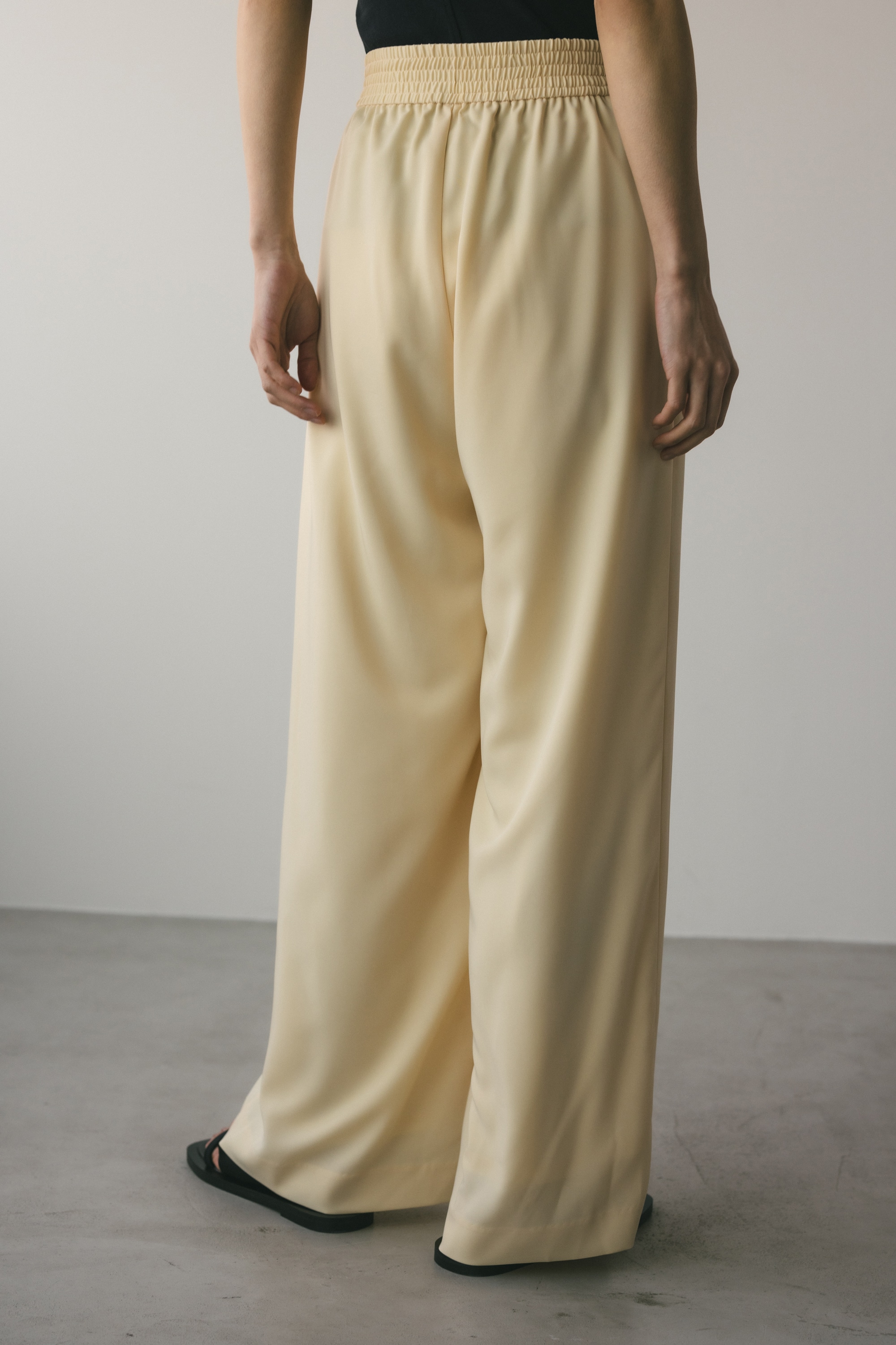 ワイドイージーパンツ L/YEL M