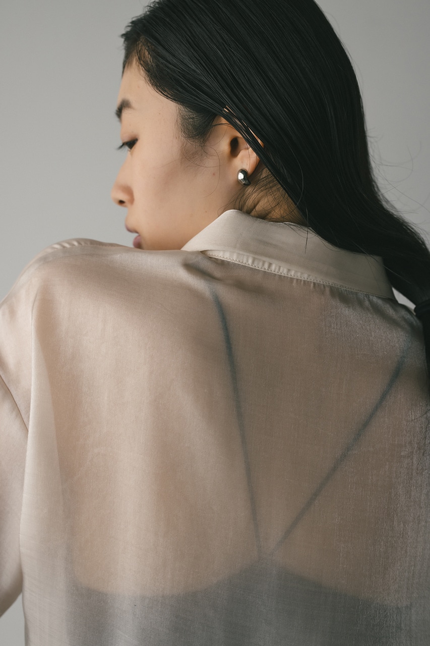 メタリックシアーシャツ IVOY FREE