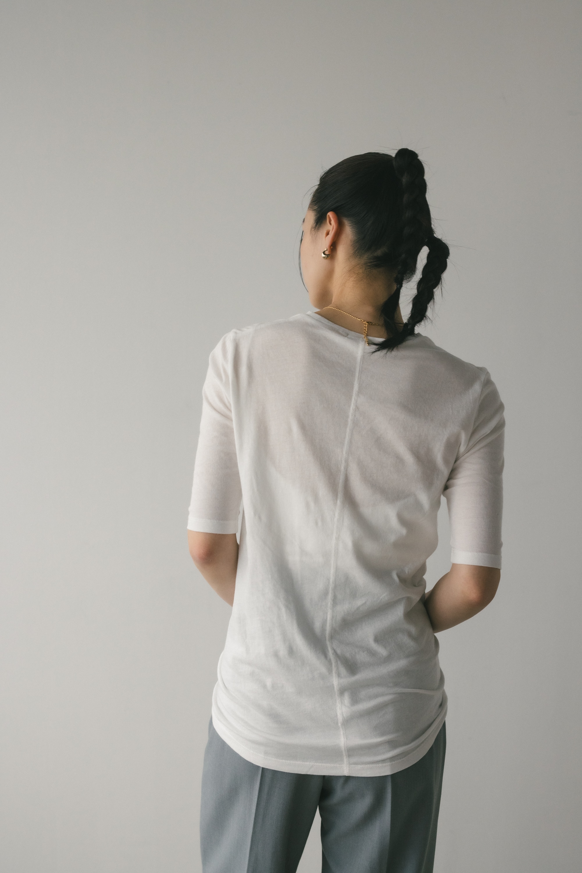 シアーバックシームT WHT FREE