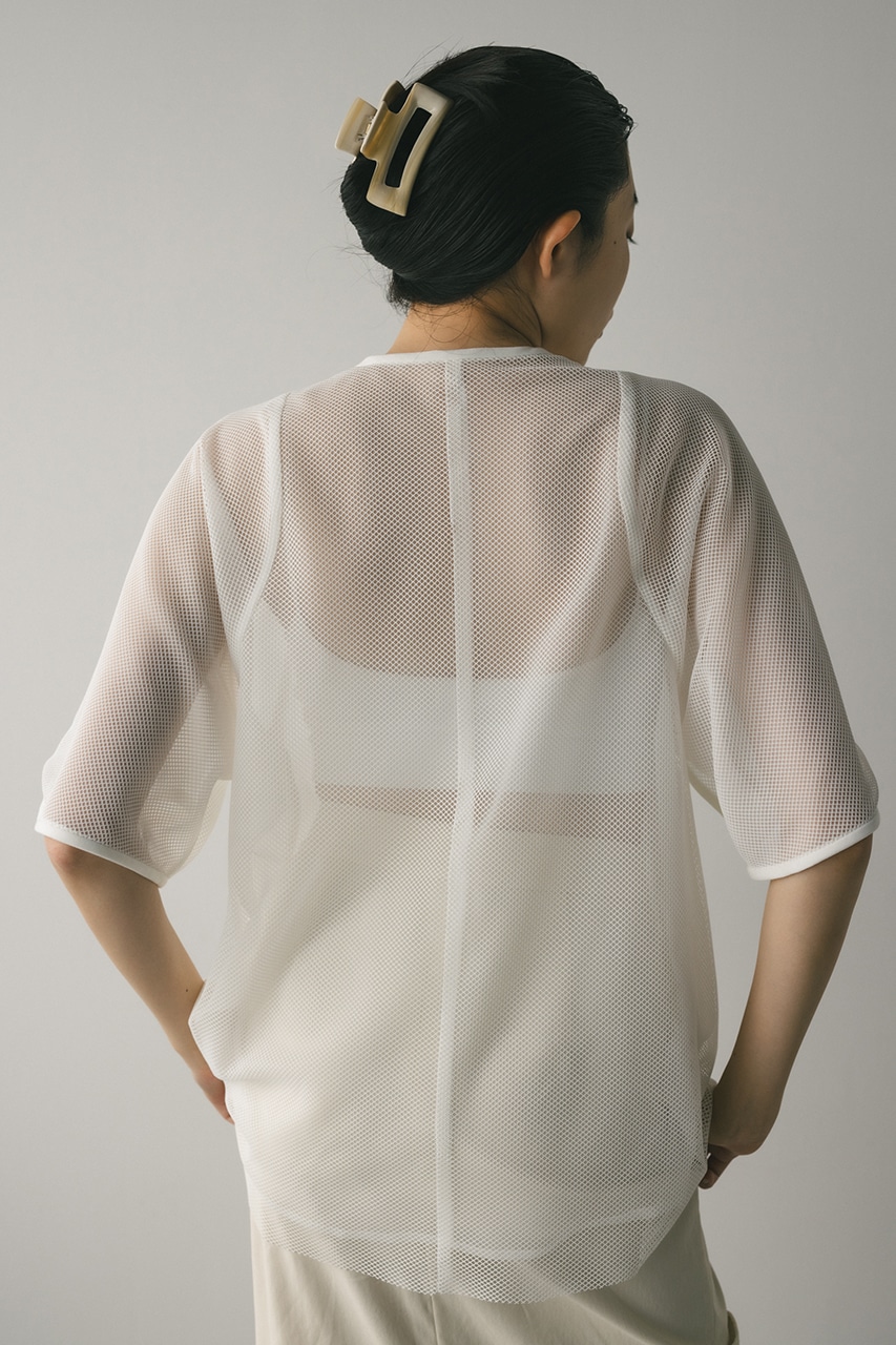 パイピングメッシュトップ WHT FREE