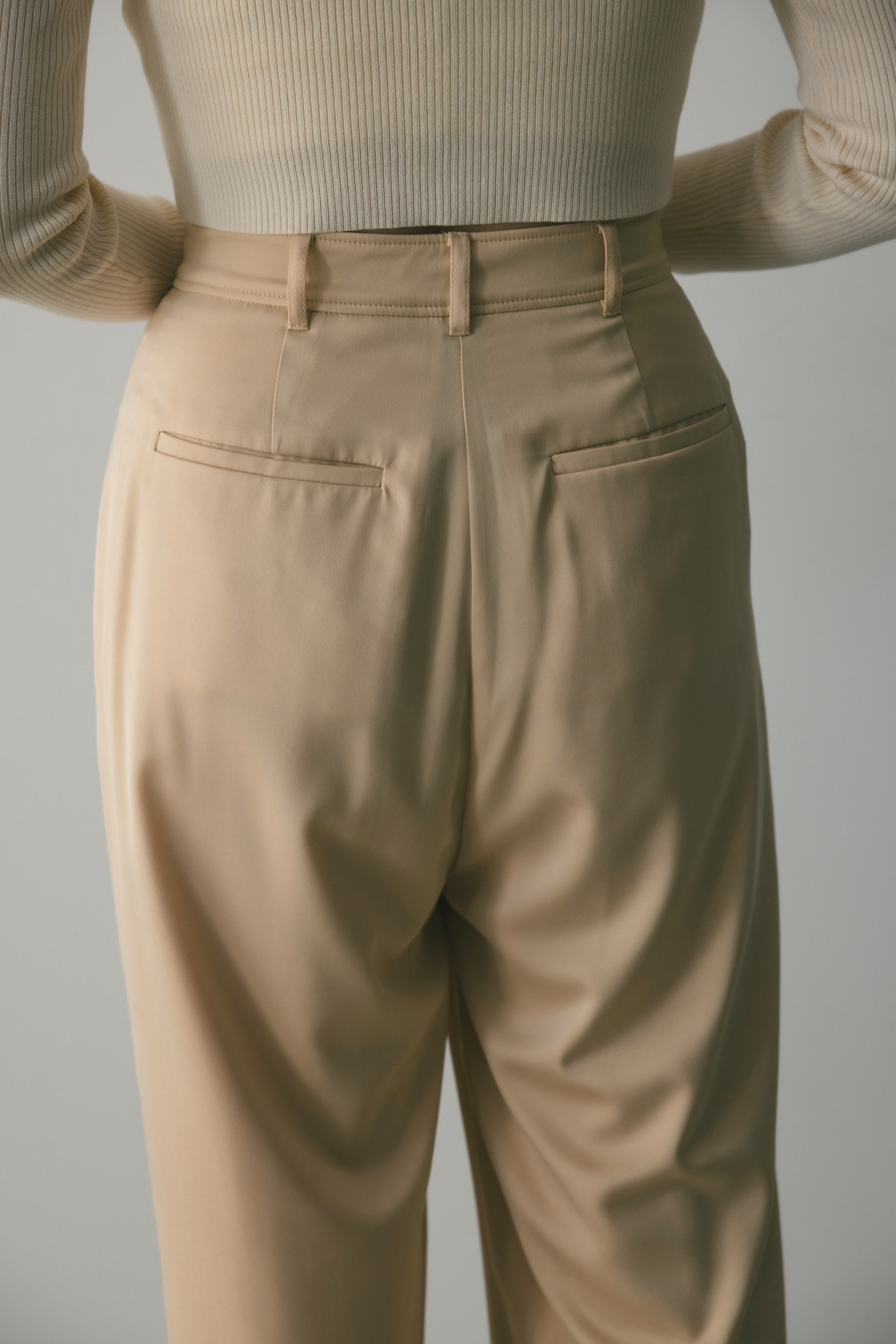 STYLEMIXER | マットサテンタックパンツ (パンツ ) |SHEL'TTER