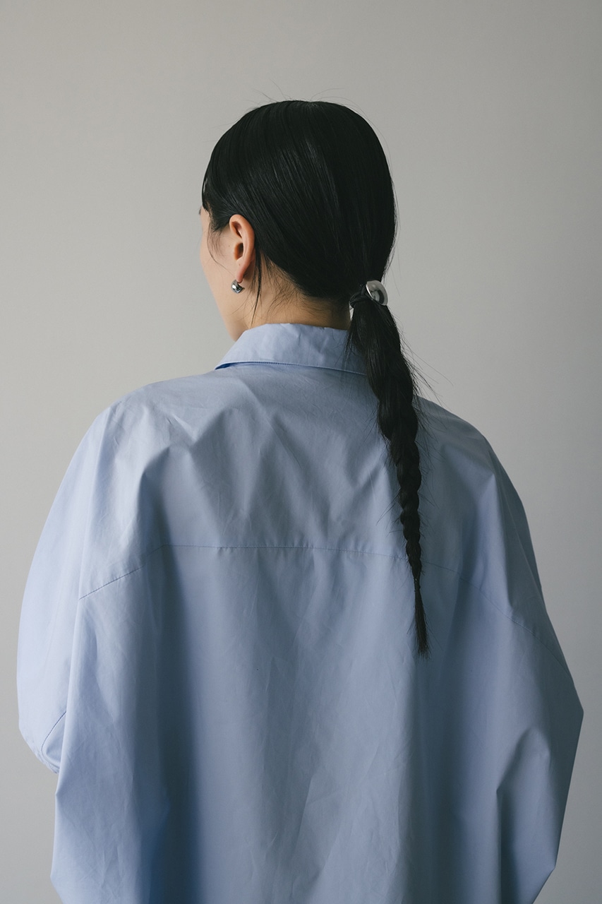 テントスリーブルーズシャツ SAX FREE