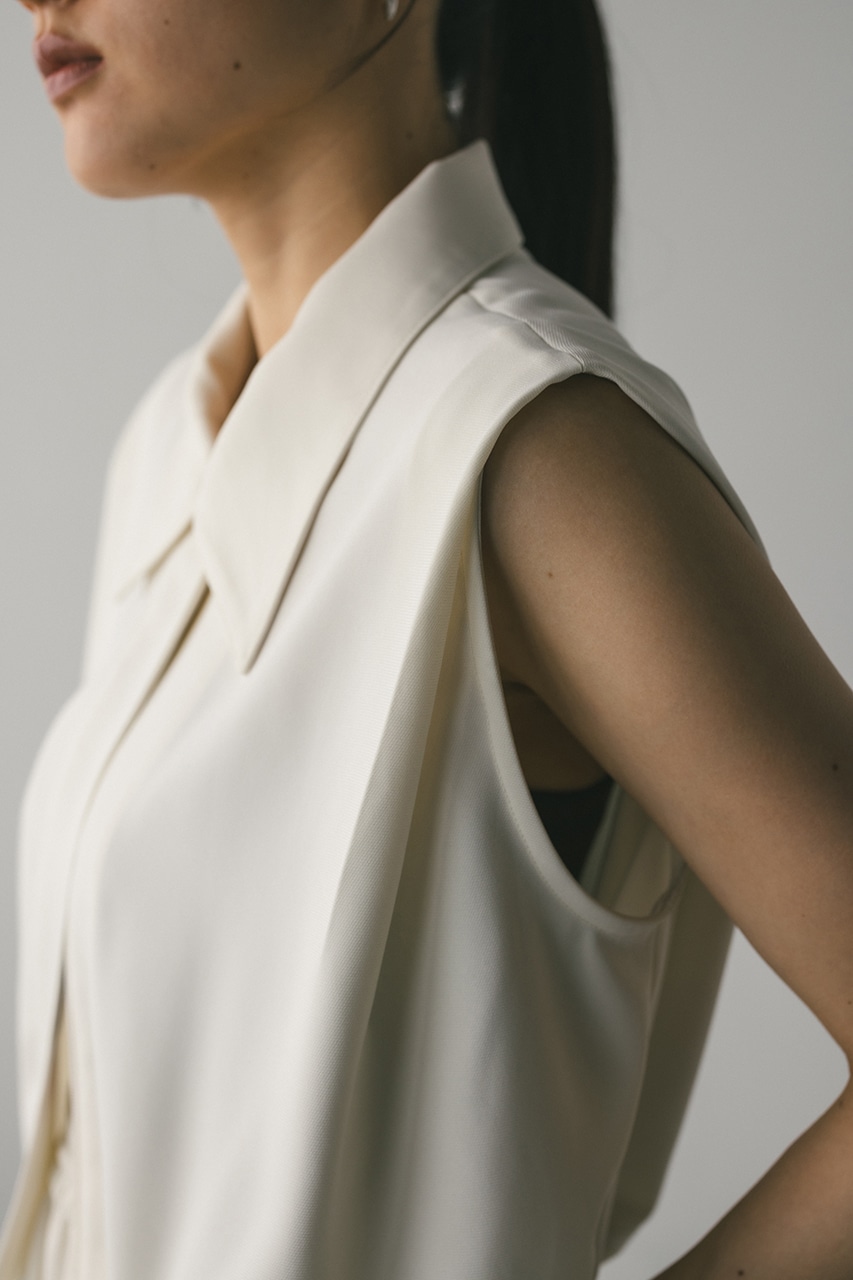 コンフォートヘムギャザートップ WHT FREE