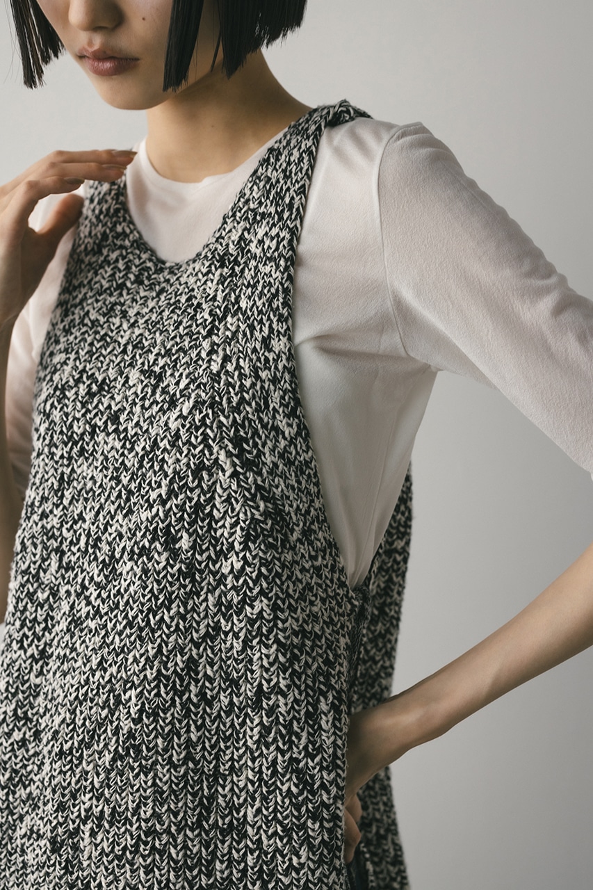 STYLEMIXER | サイドリボンミックスニットタンク (キャミソール