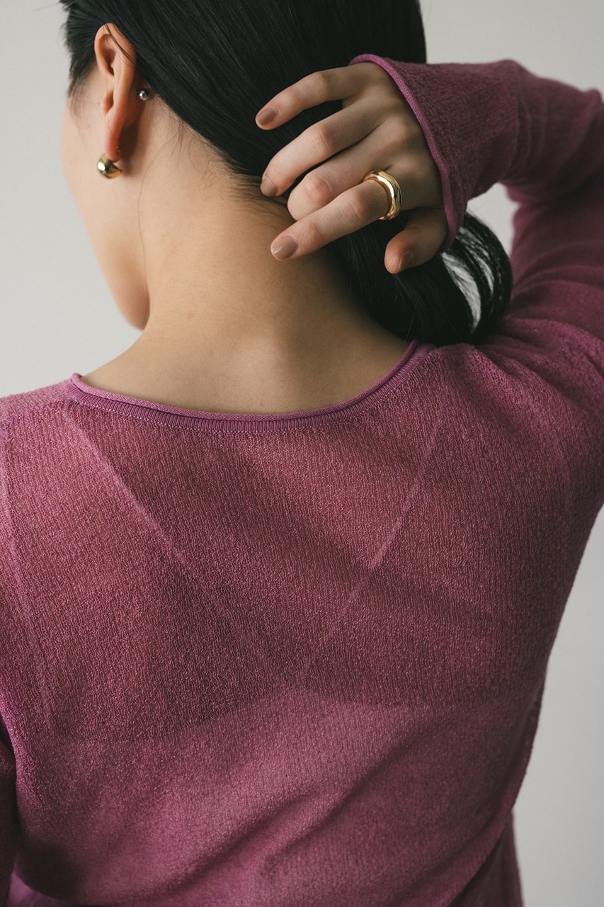 2WAYリボンサマーニット PNK FREE