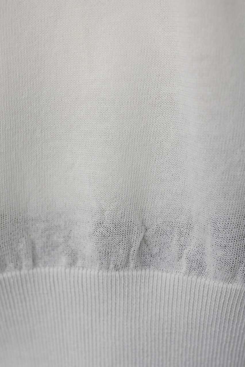 シアーニットカーディガン WHT FREE