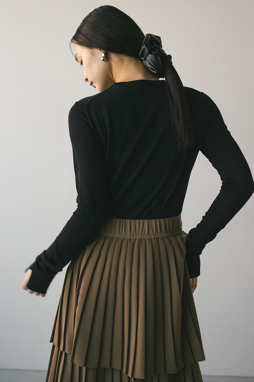 スリットスリーブニット BLK FREE