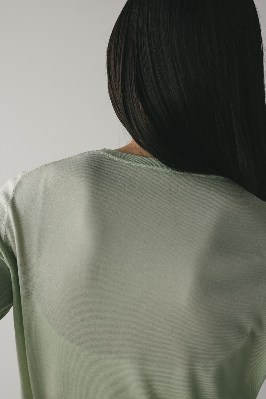 スリットスリーブニット L/GRN FREE