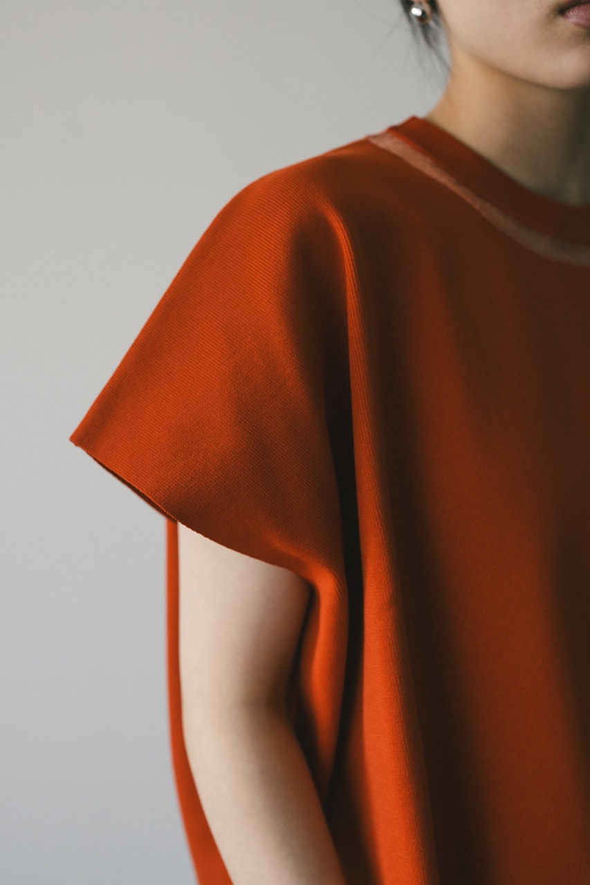 ネックシアーニットトップ ORG FREE