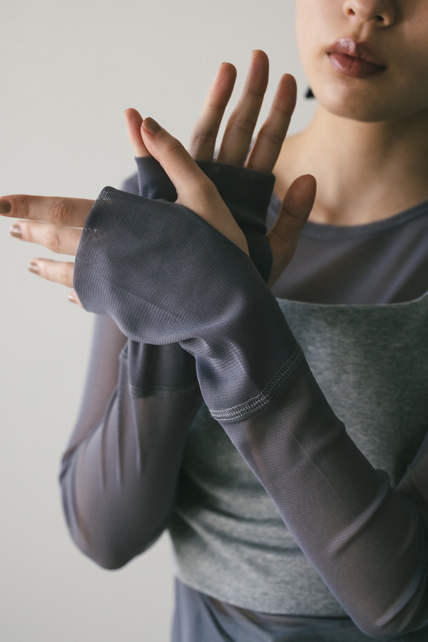 2ピーススクエアビスチェシアートップ GRY FREE