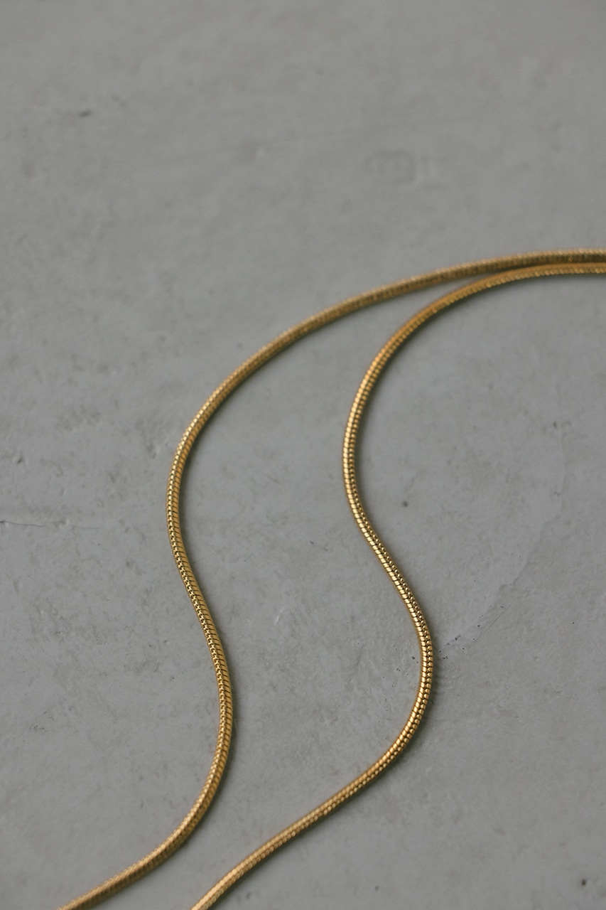 ドロップチョーカーロングネックレス GLD FREE