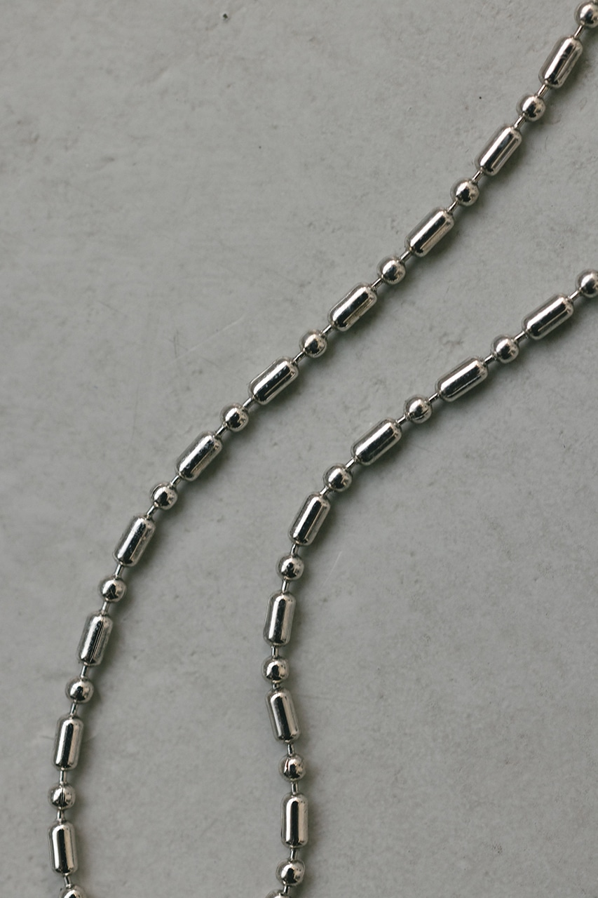 ミニマルランダムチェーンネックレス SLV FREE