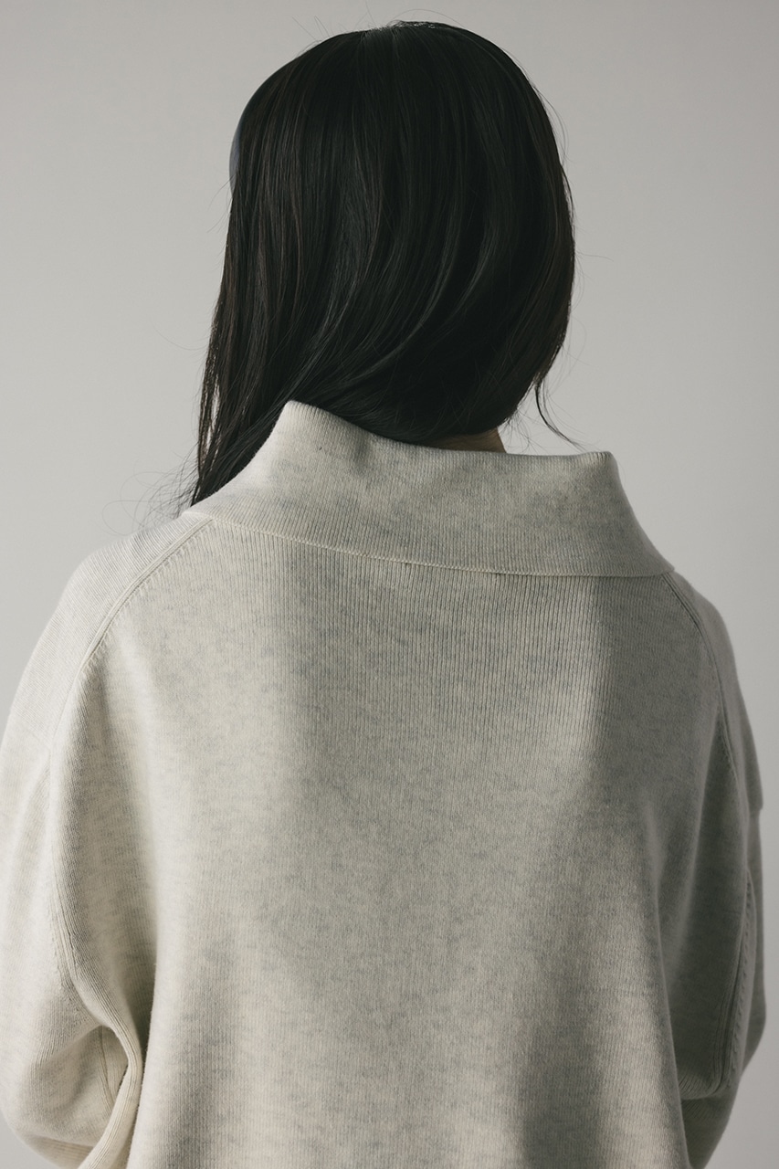 フロントボタンスウェットニット WHT FREE
