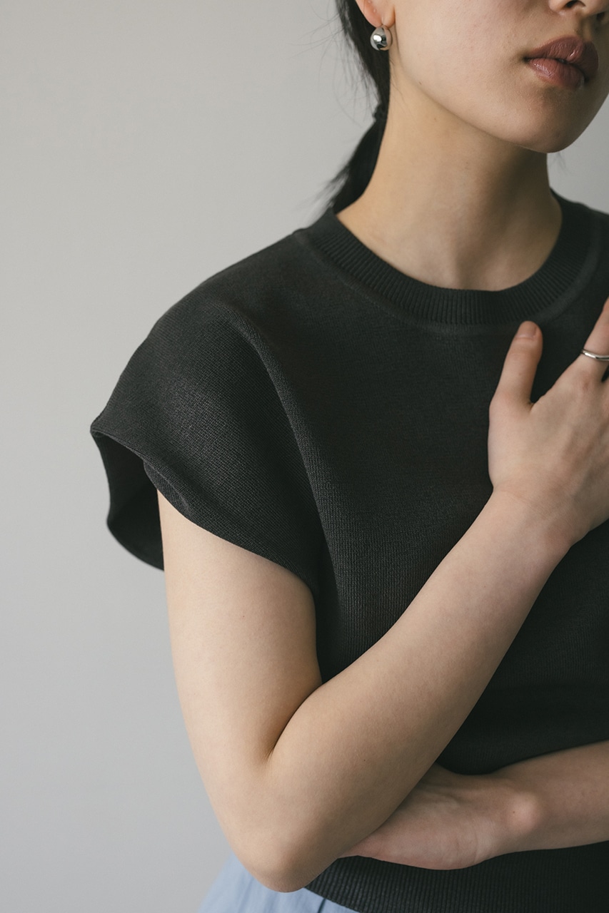 STYLEMIXER | ショルダータックショートニット (タンクトップ