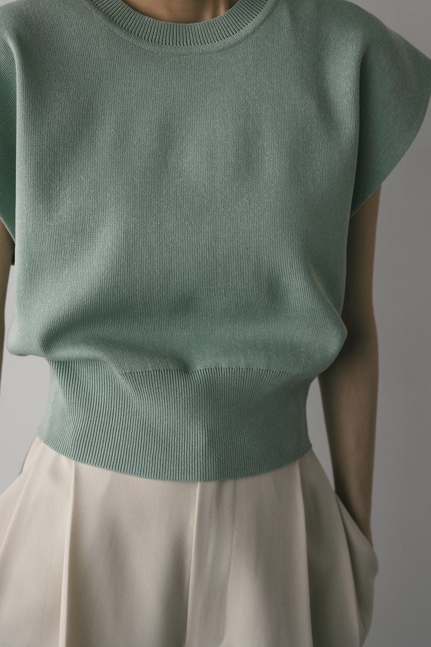 ショルダータックショートニット MINT FREE
