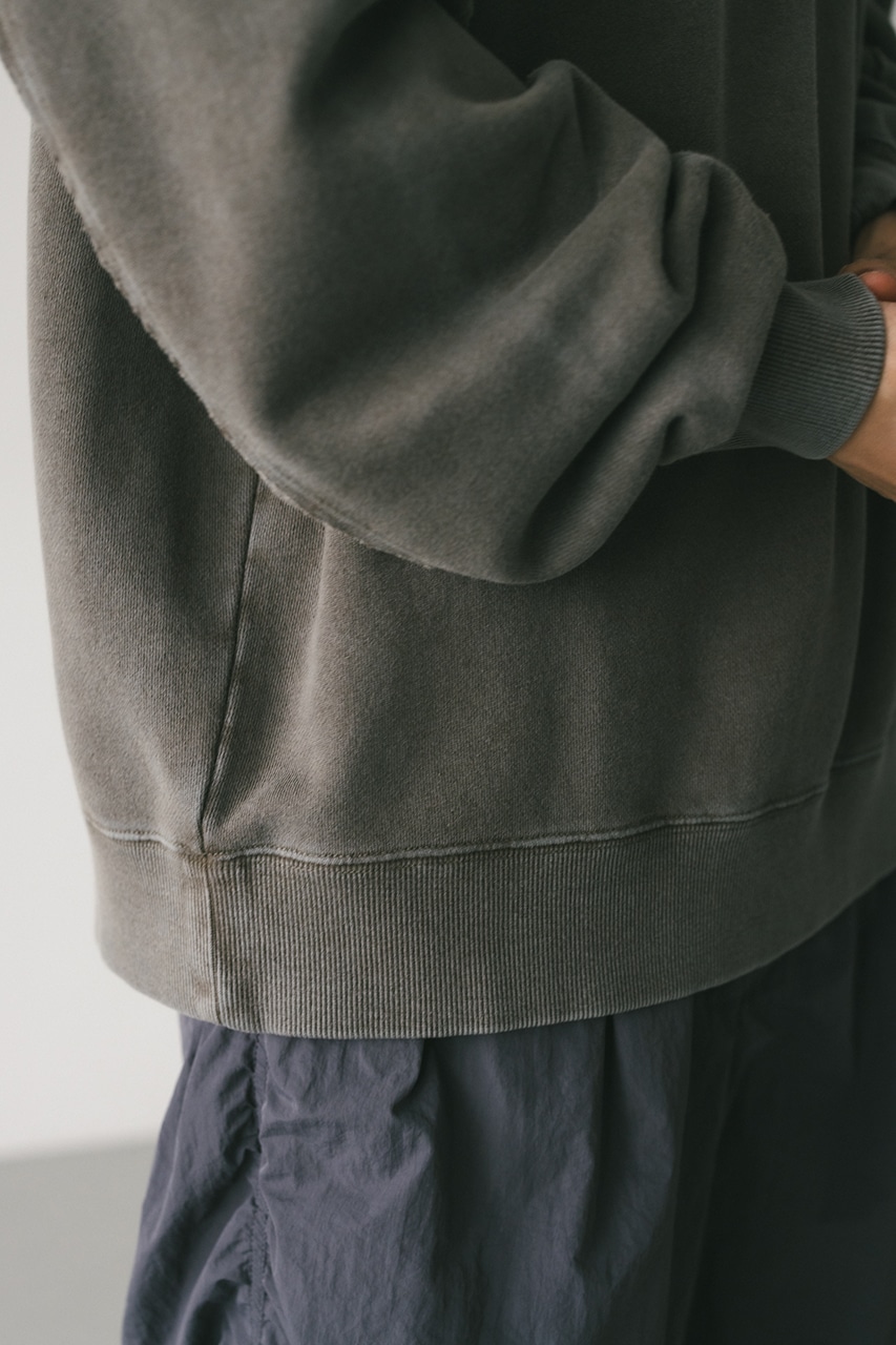 ピグメントクルーネックスウェット KHA M