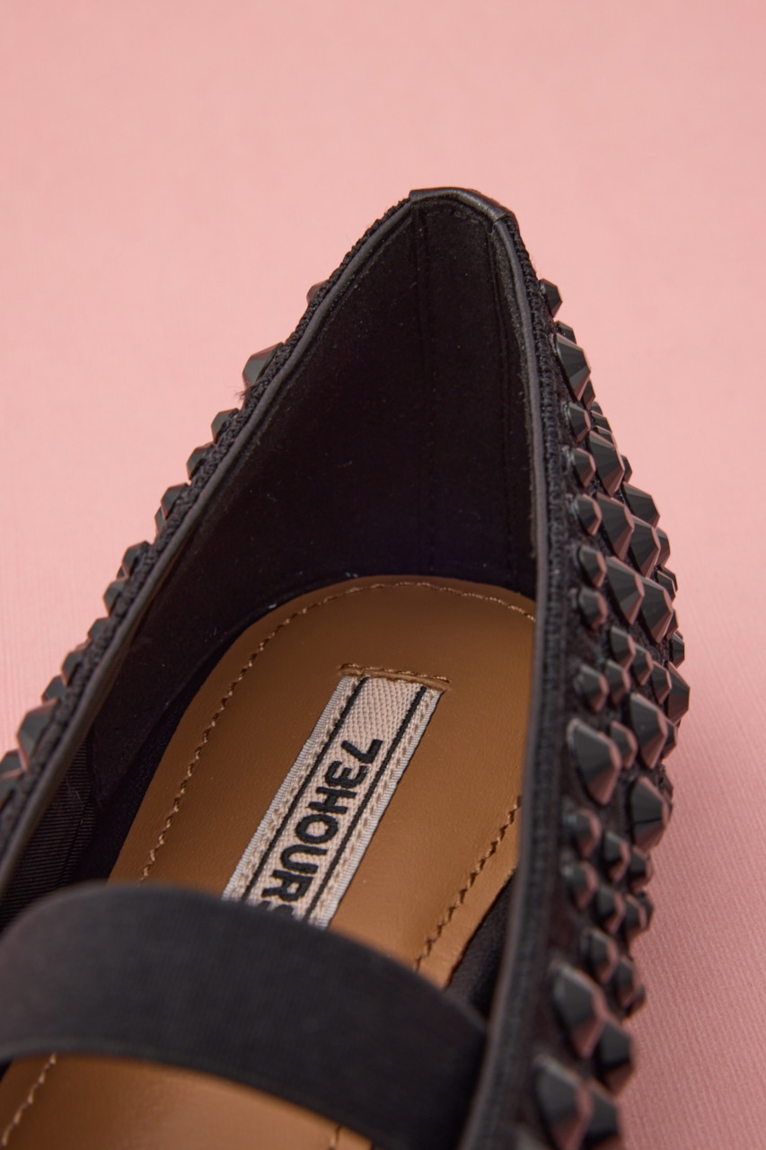 ストーンソーンバレエフラット BLK 23.0cm