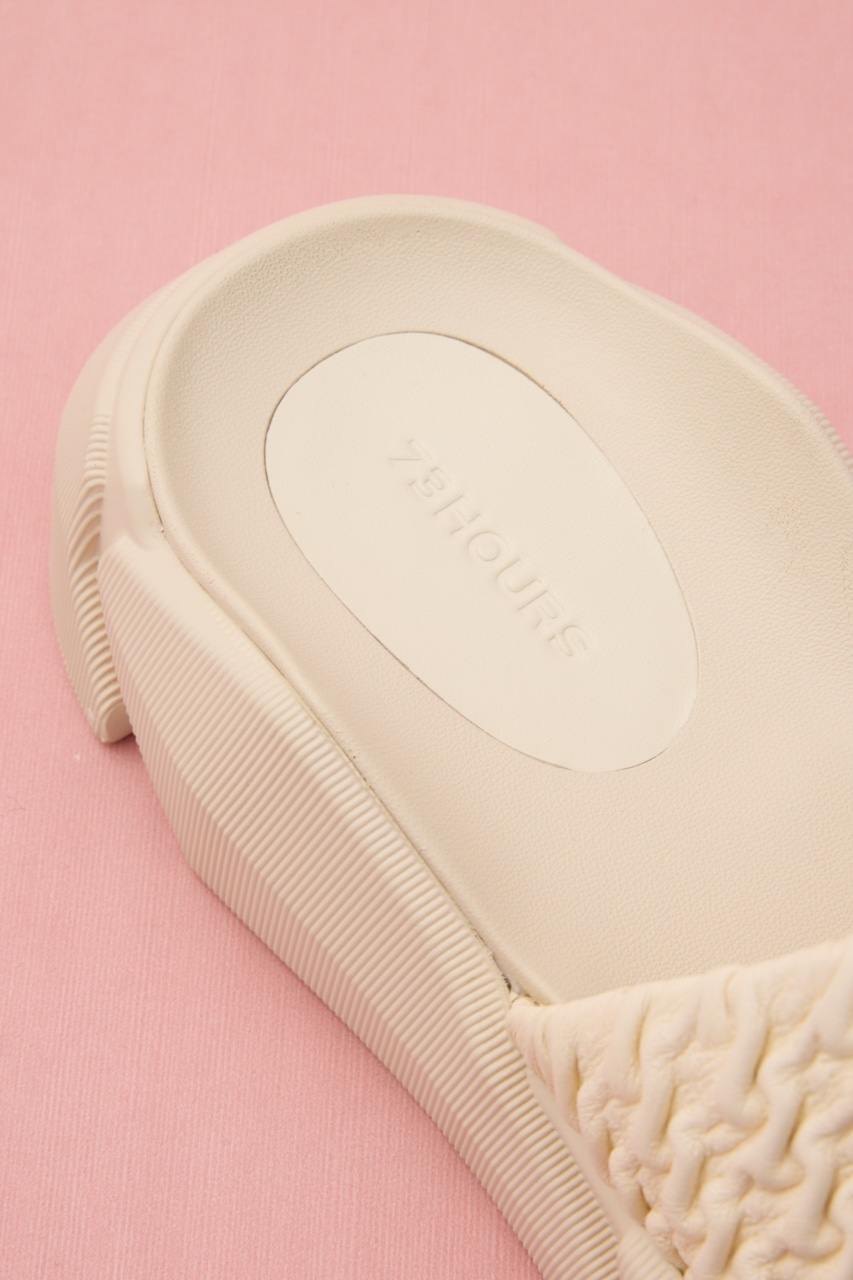 ガボンボリュームサンダル WHT 23.5cm