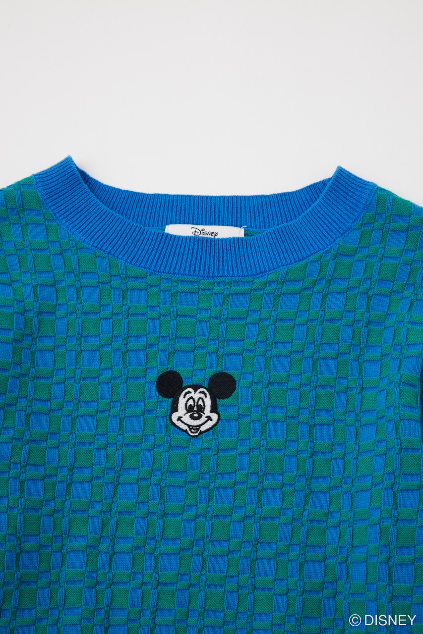 Disney SERIES CREATED by MOUSSY | MD CHECKER COMPACT ニット/MICKEY