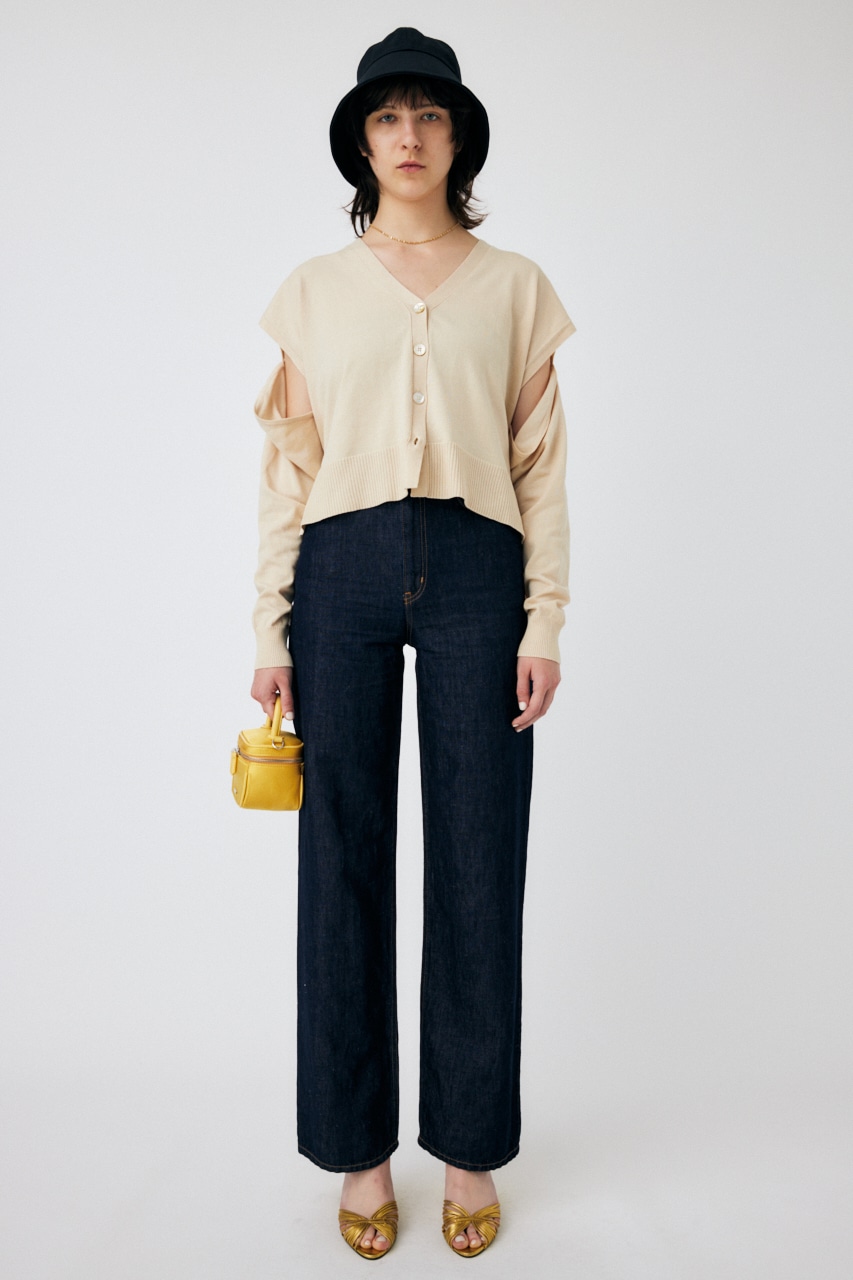 moussy COTTON LINEN 90S STRAIGHT