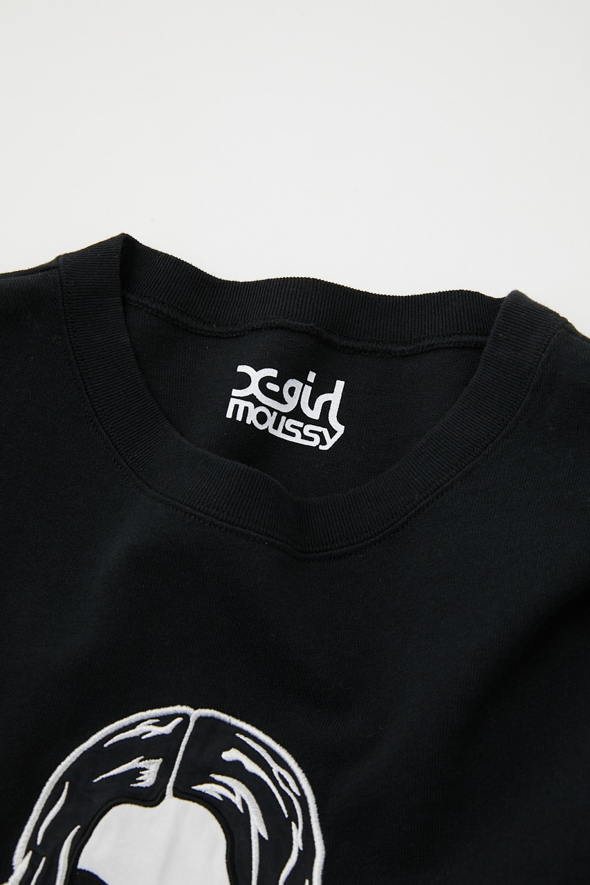 XG FACE LS Tシャツ moussy X-girl ブラック-