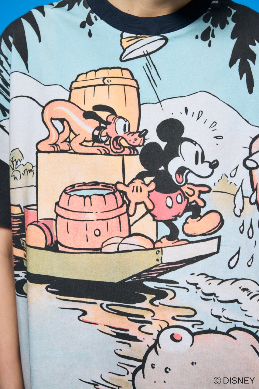 MD RETRO BIG Tシャツ / MICKEY BLK FREE