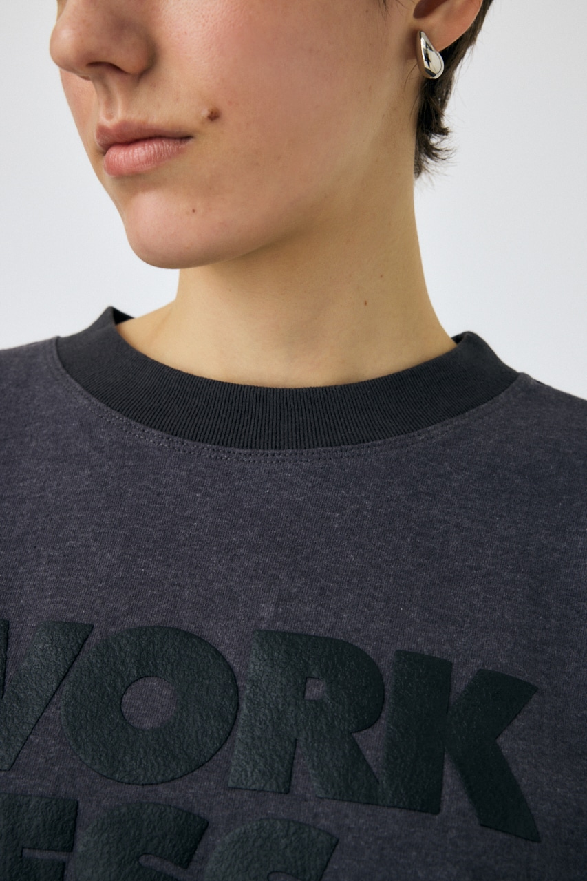 SLOGAN ビッグ TEE L/BLK FREE