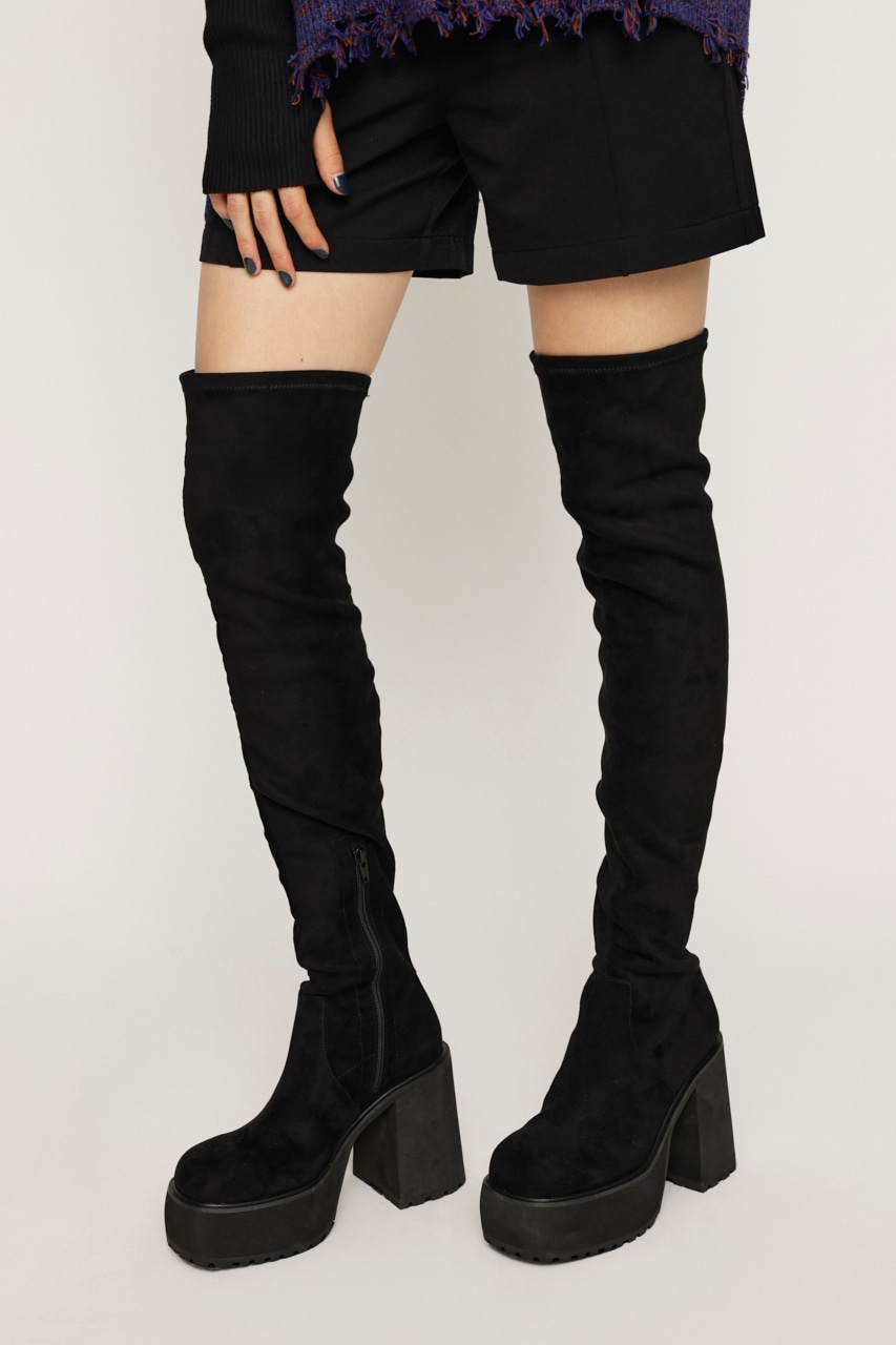 F／SUEDE KNEE HIGH ブーツ
