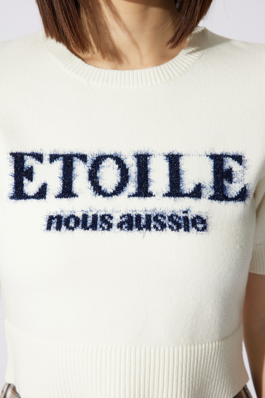 ETOILEジャガードニットトップス WHT FREE