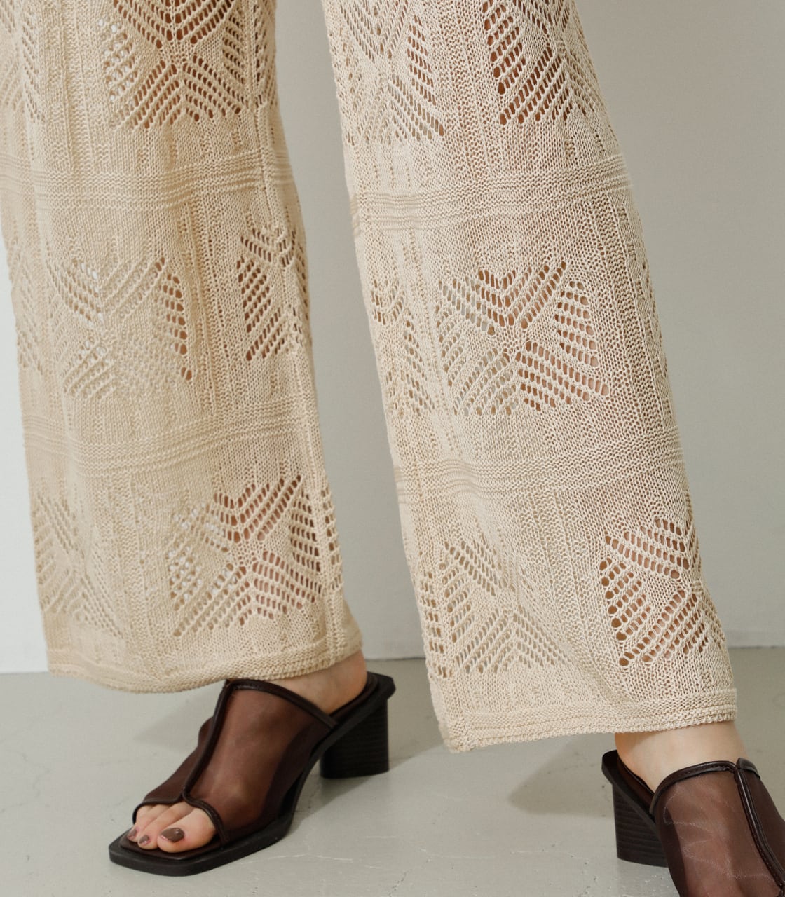AZUL BY MOUSSY CROCHET KNIT PANTS (パンツ ) SHEL'TTER WEBSTORE