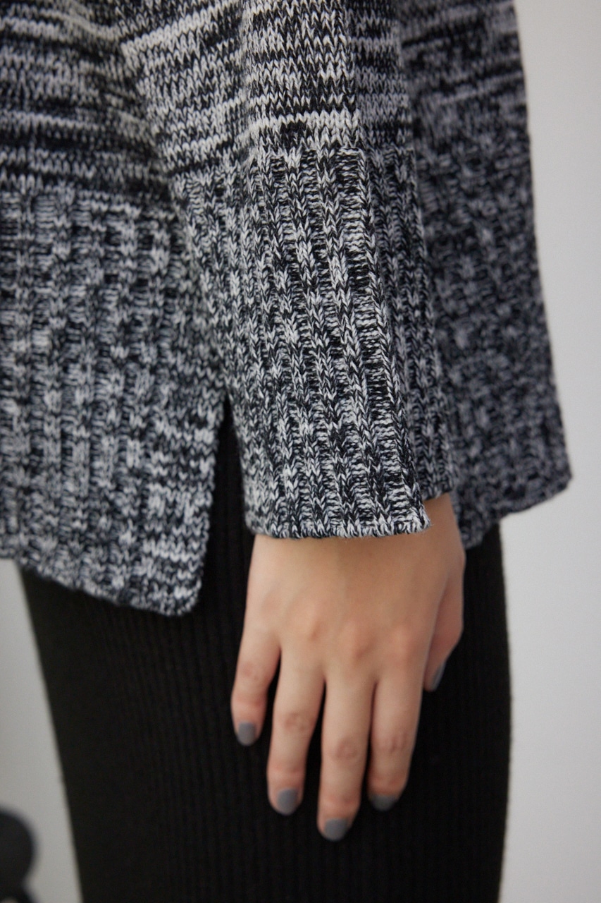 AZUL BY MOUSSY | ミックスヤーンニットトップス (ニット ) |SHEL