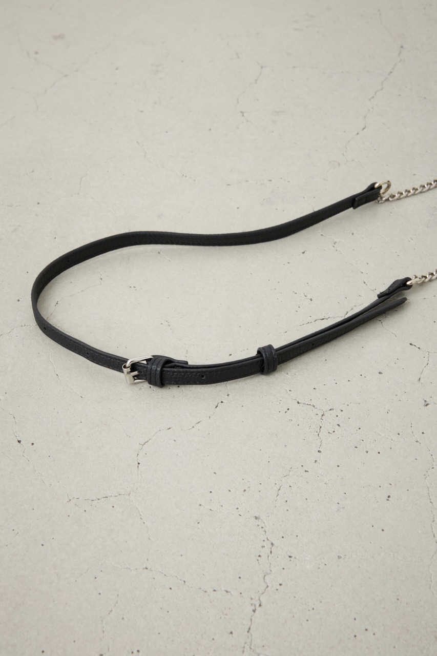 ダブルジッパーミニバッグ BLK FREE