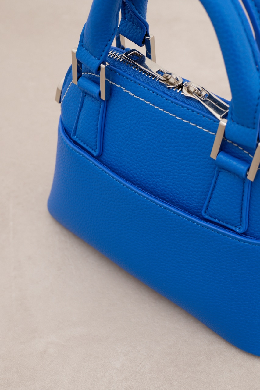 ダブルジッパーミニバッグ BLU FREE