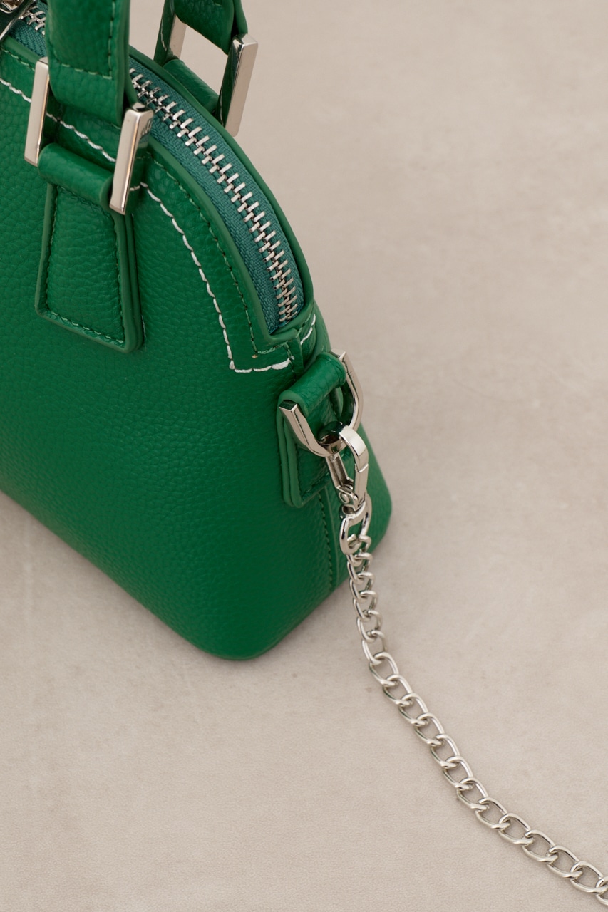 ダブルジッパーミニバッグ M/GRN FREE