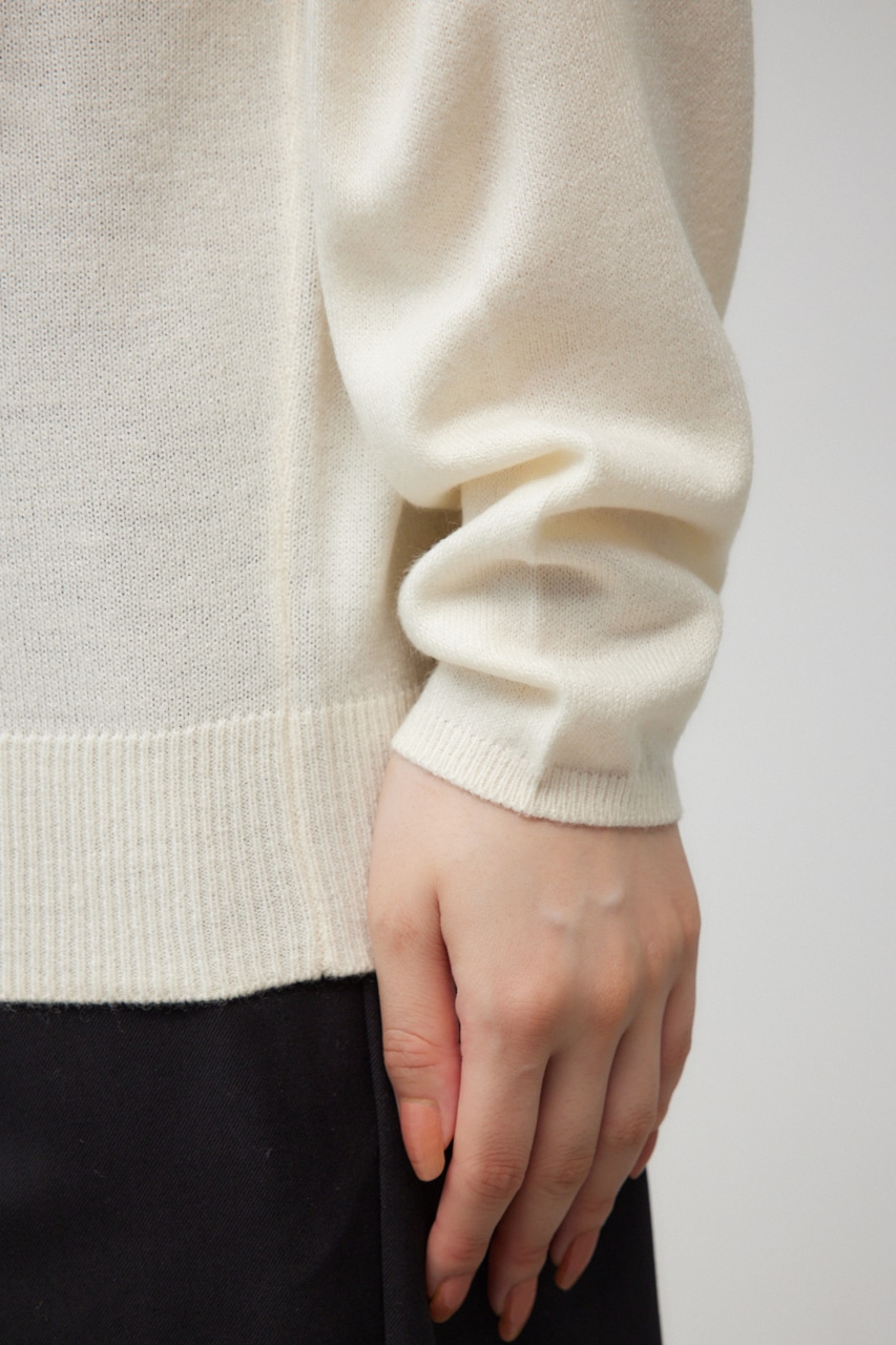 ヌーディー2WAYVネックニットトップス O/WHT S