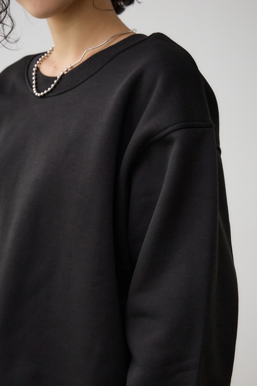 ルーズスウェットトップス BLK FREE