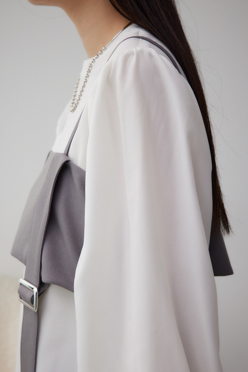 ガータービスチェレイヤードトップス GRY FREE