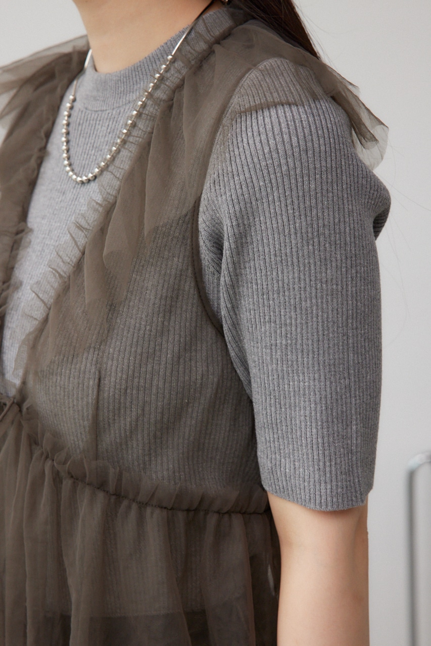 デザインチュールビスチェ GRY FREE