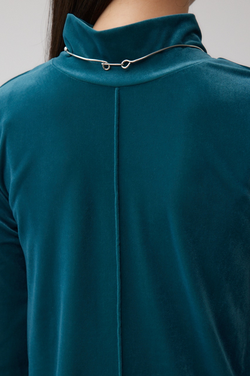 ベロアカットトップス D/GRN FREE